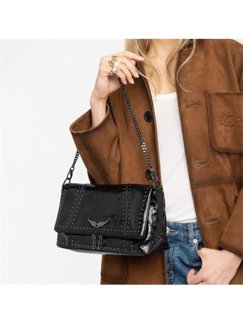 ROCKY II VINTAGE PATENT STUDS ZADIG&VOLTAIRE | LWBA04244011 BLACK